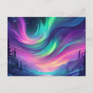 Cartão Postal Dreamy Aurora Borealis