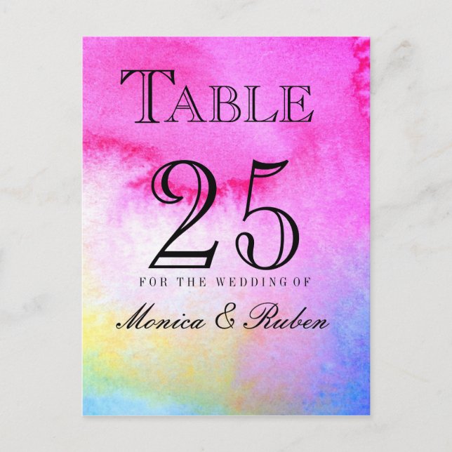 Cartão Postal Dreamy Watercolor (Frente)