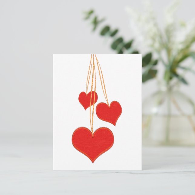 Cartão Postal Drei Herzen (Em pé/Frente)
