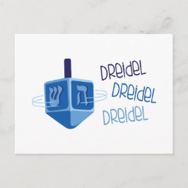 Cartão Postal Dreidel Dreidel