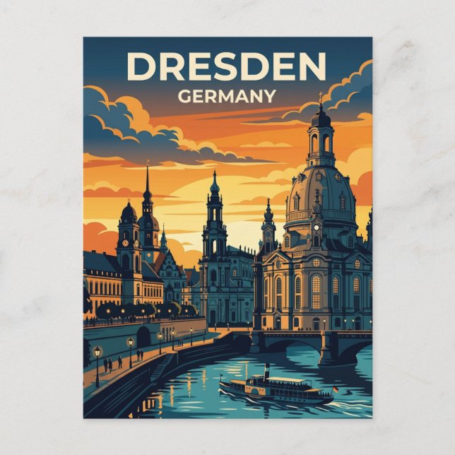 Cartão Postal Dresden Alemanha (Frente)