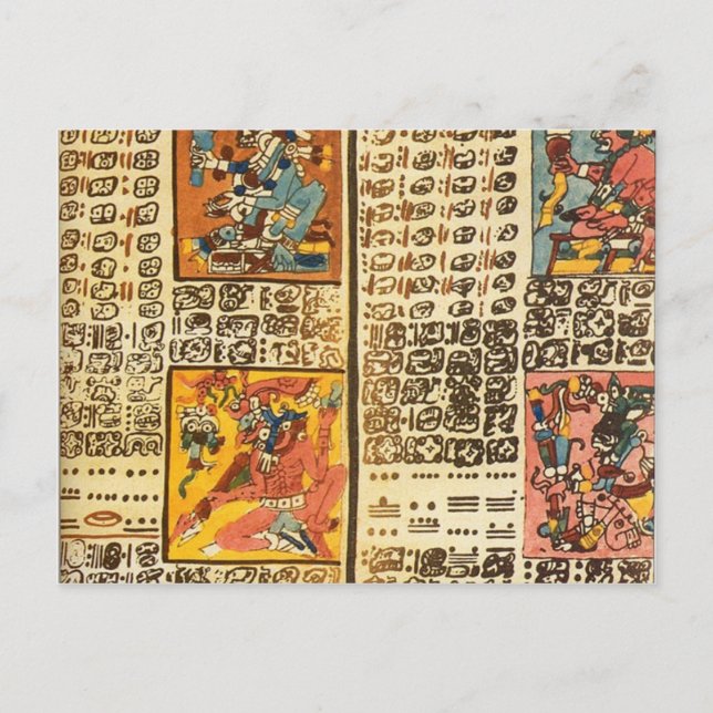 Cartão Postal Dresden codex (Frente)