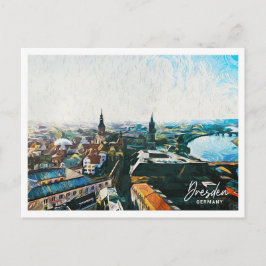 Cartão Postal Dresden Germany Belo Planpaisagem De Pintura Petro