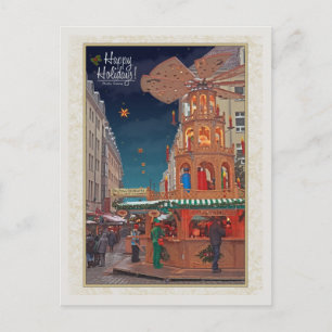 Cartão Postal Dresden - Weihnachtpyramide - HH W