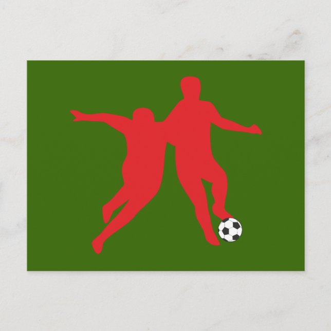 Cartão Postal Dribblagem do futebol (Frente)