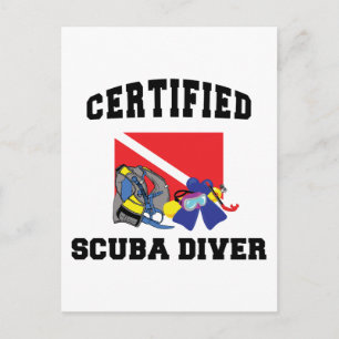 Cartão Postal Driver SCUBA certificado
