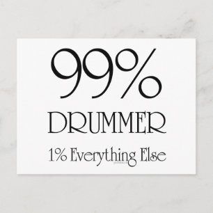 Cartão Postal Drummer 99%