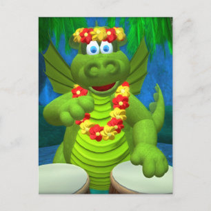 Cartão Postal Drummer Dragon Drummer
