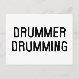Cartão Postal Drummer Drumming