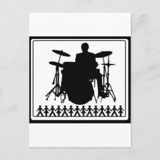 CARTÃO POSTAL DRUMMMER DE FIGURA DE PINCO