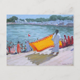 Cartão Postal Drying Sari Pushkar