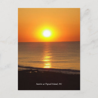 Cartão Postal DSCF2915, Sunrise na Ilha Topsail, NC