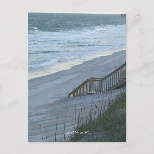 Cartão Postal DSCF2935, ilha de Topsail, NC (Frente)