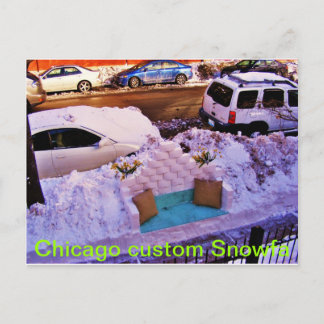 Cartão Postal DSCF3081, Snowfa personalizada de Chicago