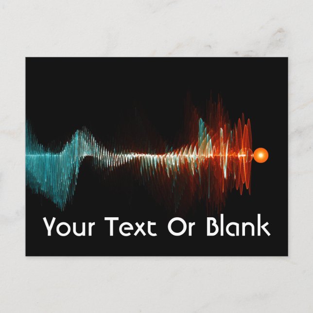 Cartão Postal Dualidade de Onda de Partículas (Frente)