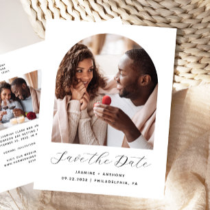 Cartão Postal Duas Arcas de Fotografia Preto Código QR Branco Sa