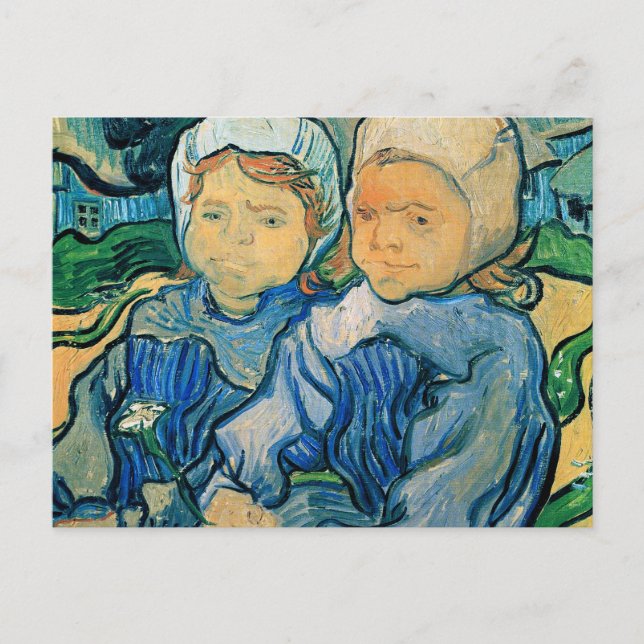 Cartão Postal Duas Crianças Van Gogh Belas Artes (Frente)