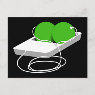 Cartão Postal Duas ervilhas num pote