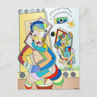 Cartão Postal "Duas figuras: O e Ru", por Ruchell Alexander