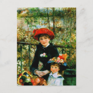 Cartão Postal Duas Irmãs no Terraço pelo Cartaz Renoir