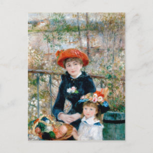 Cartão Postal Duas Irmãs - Pintura Impressionista Renoir