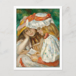 Cartão Postal Duas Meninas Lendo por Renoir