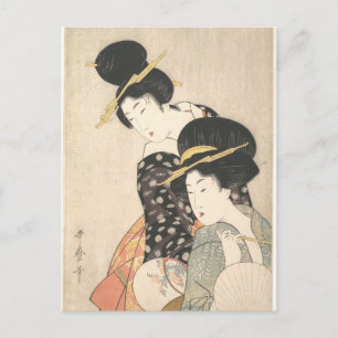 Cartão Postal Duas Mulheres (Utamaro)