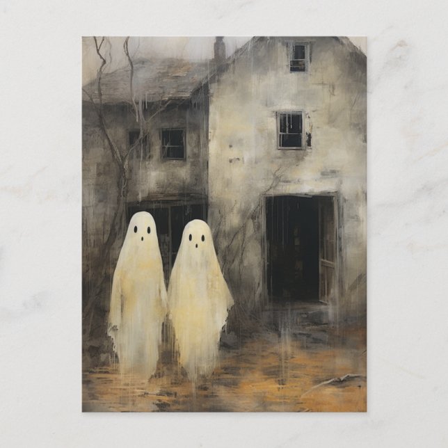 Cartão Postal Duas pintura de vídeo fantasma (Frente)