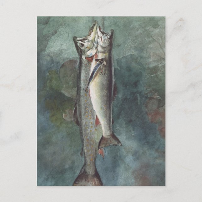 Cartão Postal Duas Trutas (Frente)