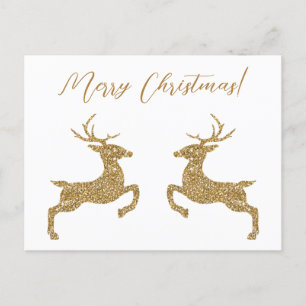 Cartão Postal Duas Vezes Em Largura Amarela Faux Com Texto Perso