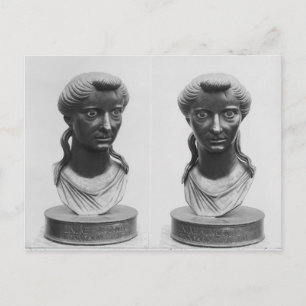 Cartão Postal Duas visões de um busto de Livia