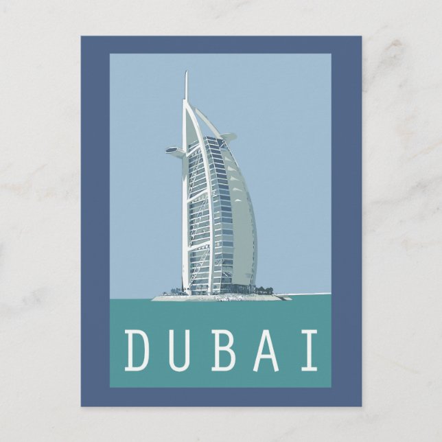 Cartão Postal Dubai Burj al Arab (Frente)