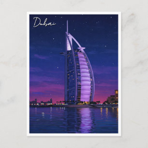 Cartão Postal Dubai Burj Al Arab UAE Viagem
