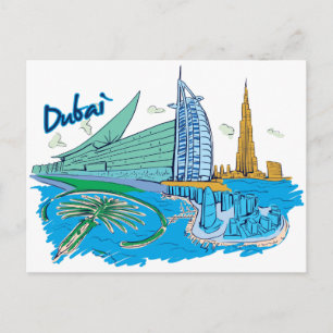 Cartão Postal Dubai, Emirados Árabes Unidos