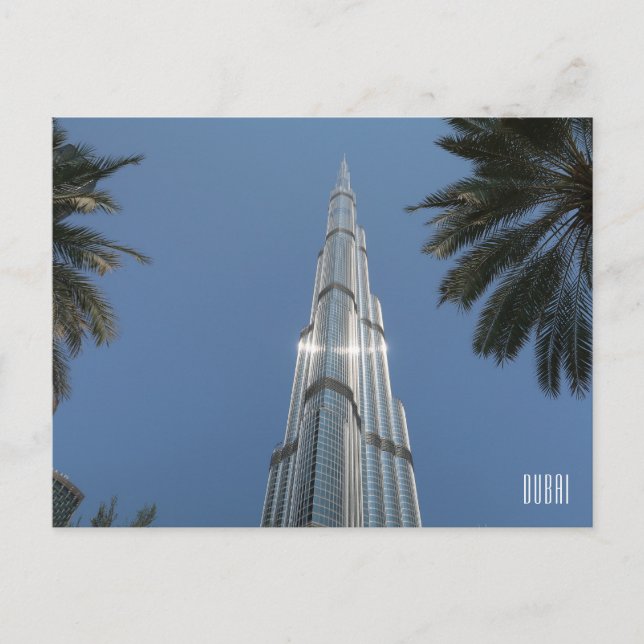 Cartão Postal Dubai Emirados Árabes Unidos Burj Khalifa (Frente)