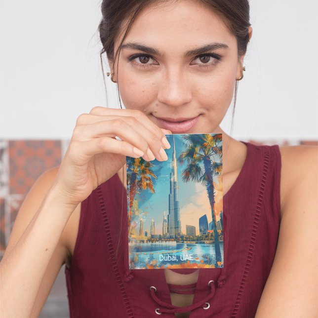 Cartão Postal Dubai Emirados Árabes Unidos Burj Khalifa Trabalho (beautiful dubai uae burj postcard)