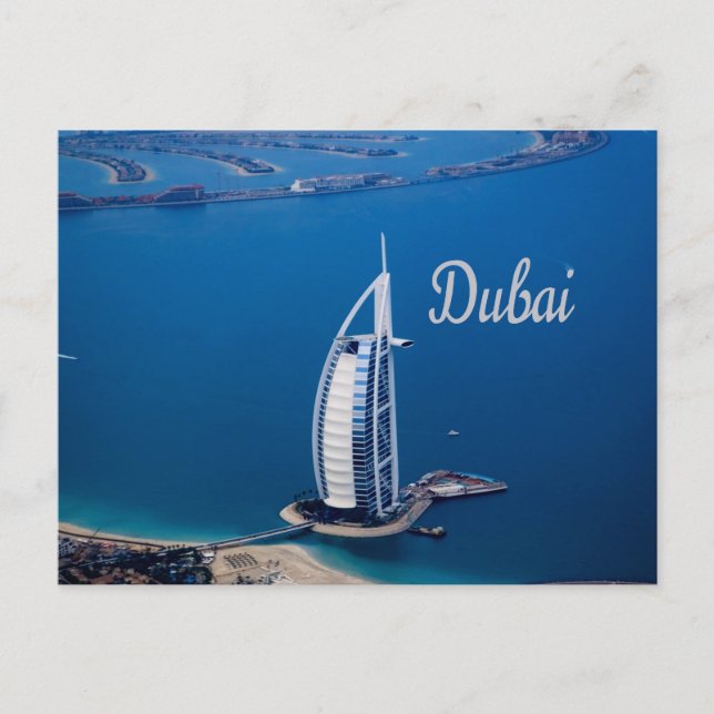 Cartão Postal Dubai UAE Burj Al Arab (Frente)
