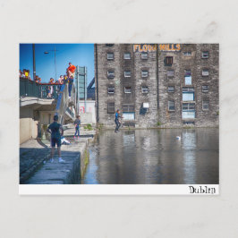 Cartão Postal Dublin/canal grande