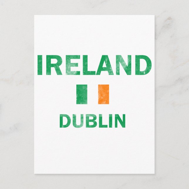 Cartão Postal Dublin Ireland Designs (Frente)