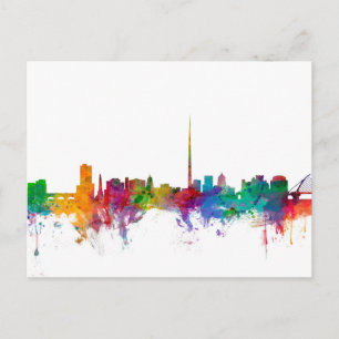 Cartão Postal Dublin Ireland Skyline