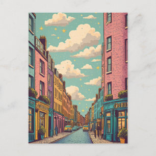 Cartão Postal Dublin Irlanda antiga