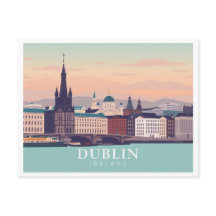 Dublin Irlanda Pastel Viagem Design