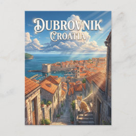 Cartão Postal Dubrovnik, Croácia Croácia