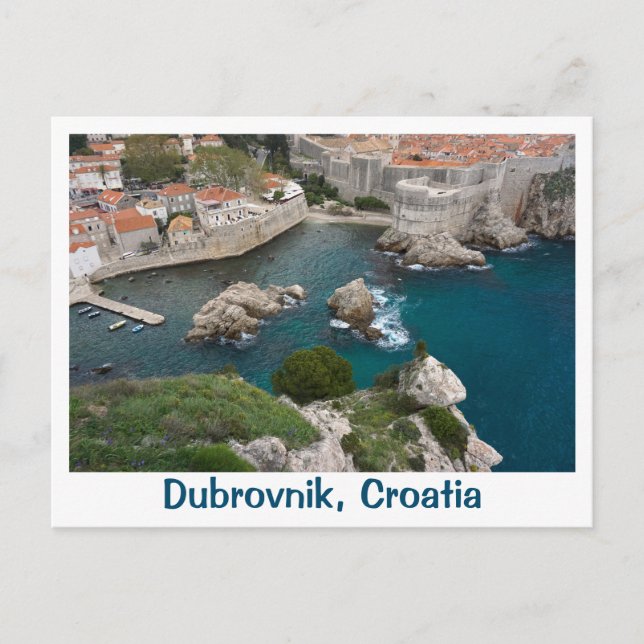 Cartão Postal Dubrovnik de cima de (Frente)