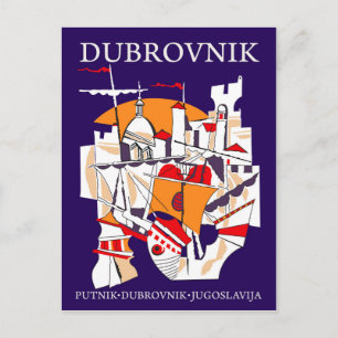 Cartão Postal Dubrovnik, Jugoslávia