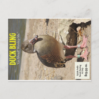 Cartão Postal Duck Bling