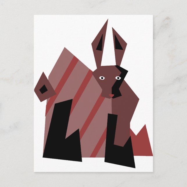 Cartão Postal Dude Rabbit (Frente)