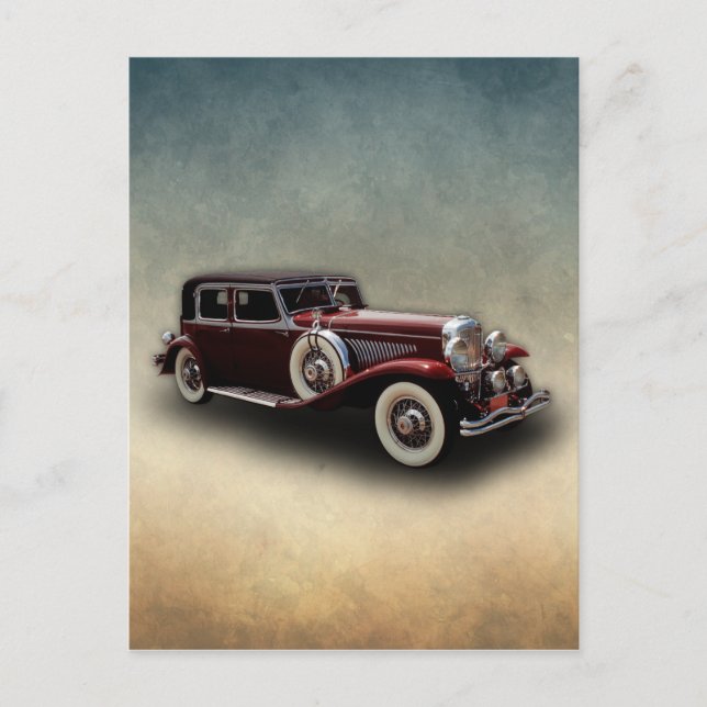 Cartão Postal Duesenberg (Duesy) Modelo J Carro Clássico (Frente)