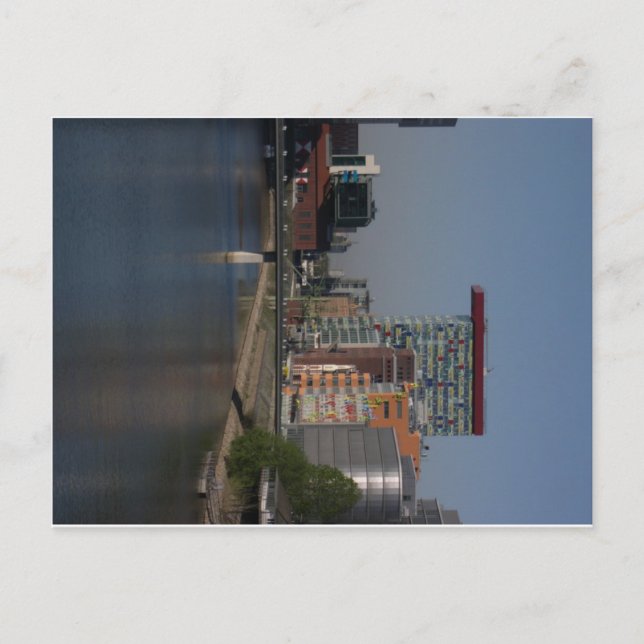 Cartão postal Duesseldorf Medienhafen (Frente)