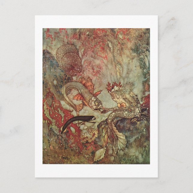 Cartão Postal Dulac é a Pequena Sereia (Frente)